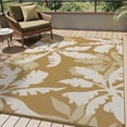 thumbnail image 1 of VUNATE Outdoor Rug Carpet 8'x10' Waterproof Reversible Patio Rug Portable Indoor Outdoor Rug Plastic Straw Rug for Beach RV Camping Garden Picnic Deck Backyard Tropical Porch Decor Yellow, 1 of 7