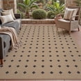 thumbnail image 1 of VUNATE Outdoor Rugs Carpet 5'x7' Jute Rug Modern Geometric Washable Patio Rug Distressed Modern Braided Area Rugs Black Indoor Outdoor Rugs for Living Room Backyard RV Porch, 1 of 9