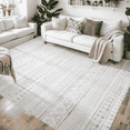 thumbnail image 1 of VUNATE Rugs for Living Room 5x7 Washable Area Rug Soft Non-Slip Bedroom Dining Room Floor Accent Rug Boho Carpet Indoor Rug Gray, 1 of 7
