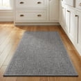 thumbnail image 1 of VUNATE Kitchen Rugs 17"x30" Woven Non Slip Kitchen Mat, Absorbent Washable Kitchen Rug with Durable Backing, Soft Low Profile Floor Mat for Kitchen Sink, Entryway, Laundry Room Gray, 1 of 7