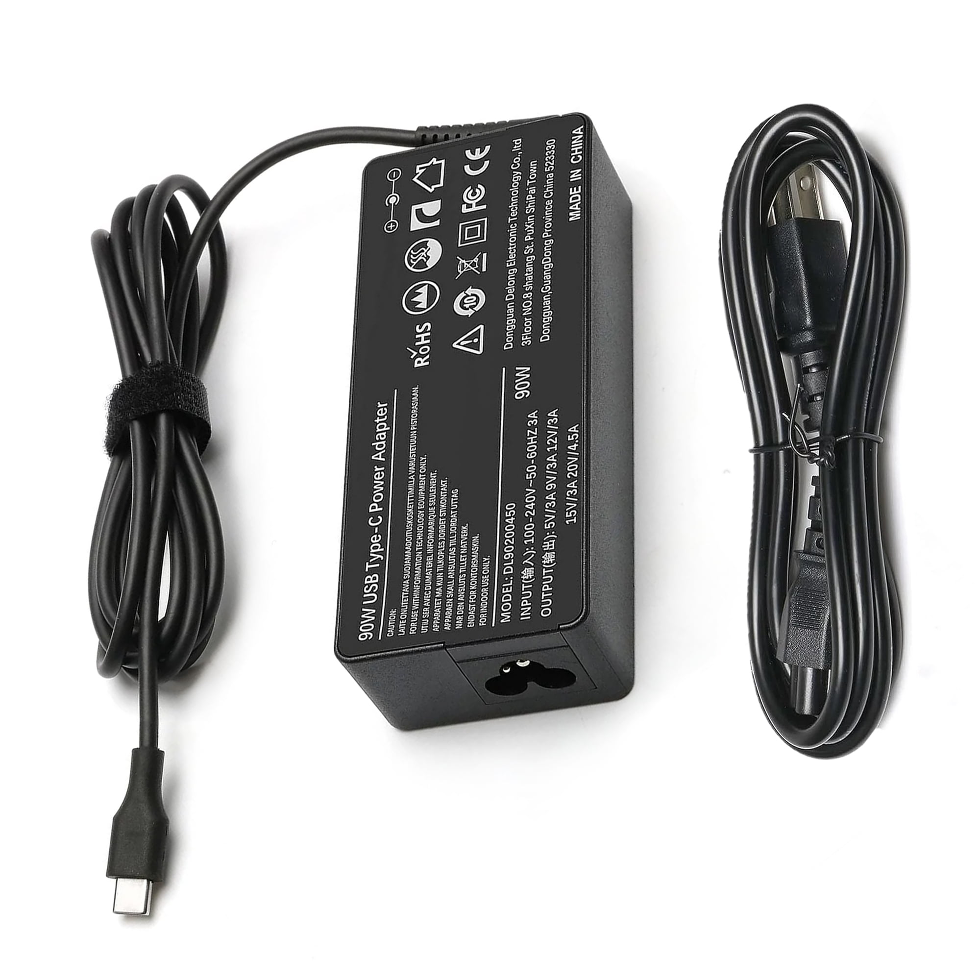 VUOHOEG New 90w USB C Laptop Black Charger Replacement for Dell Lenovo