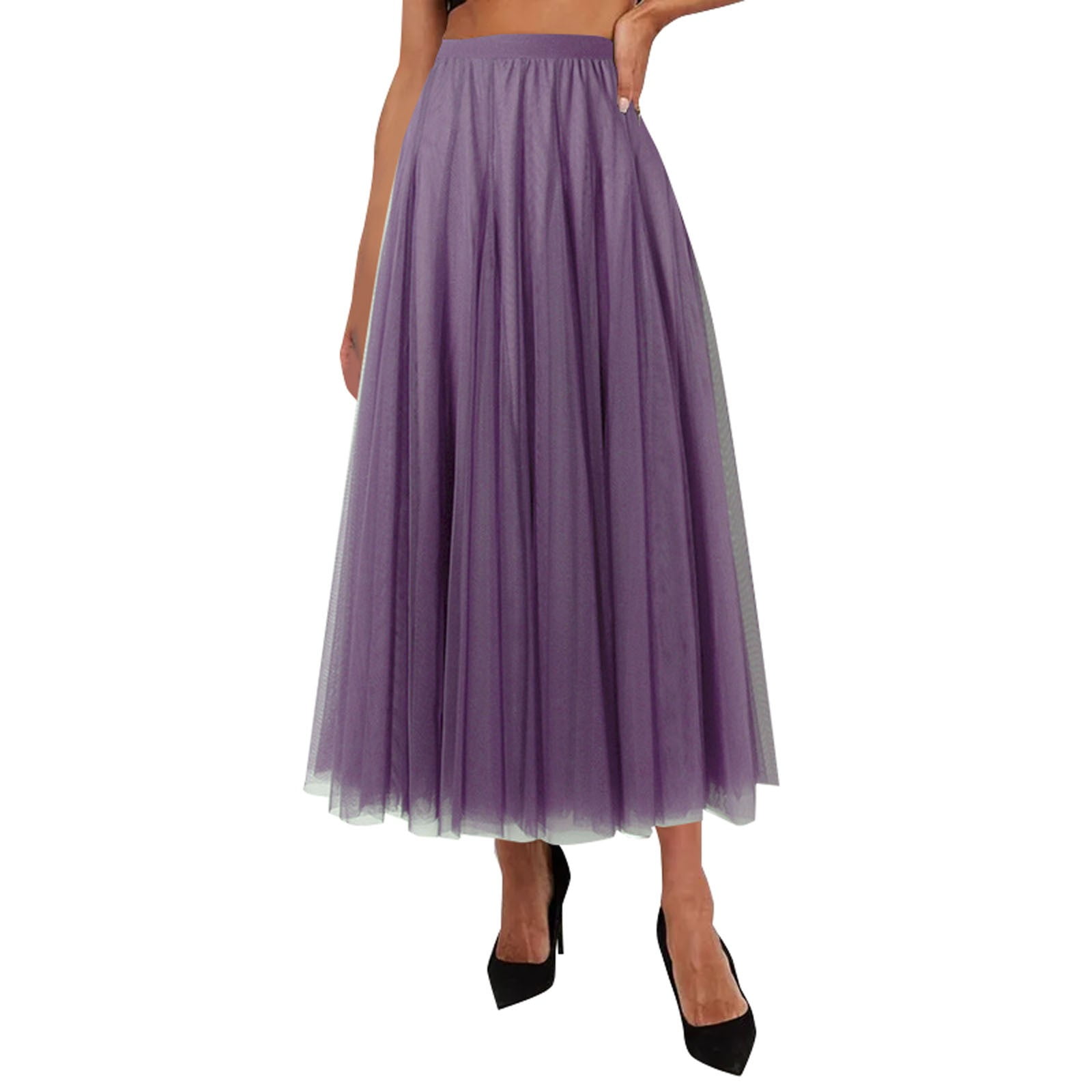 スカート PLEATED SKIRT VUPSGEZ Midi Pleated Skirts Polka Dot Swing High Waist Maxi