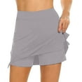 thumbnail image 1 of VUPSGEZ Women's Active Performance Skort Lightweight Skirt For Running Tennis Golf Sport (Gray,S), 1 of 5