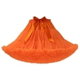 thumbnail image 1 of VUPSGEZ Women's Skirt Support Skirt Super Soft Boneless Petticoat Half Puffy Skirt (Orange,One Size), 1 of 2