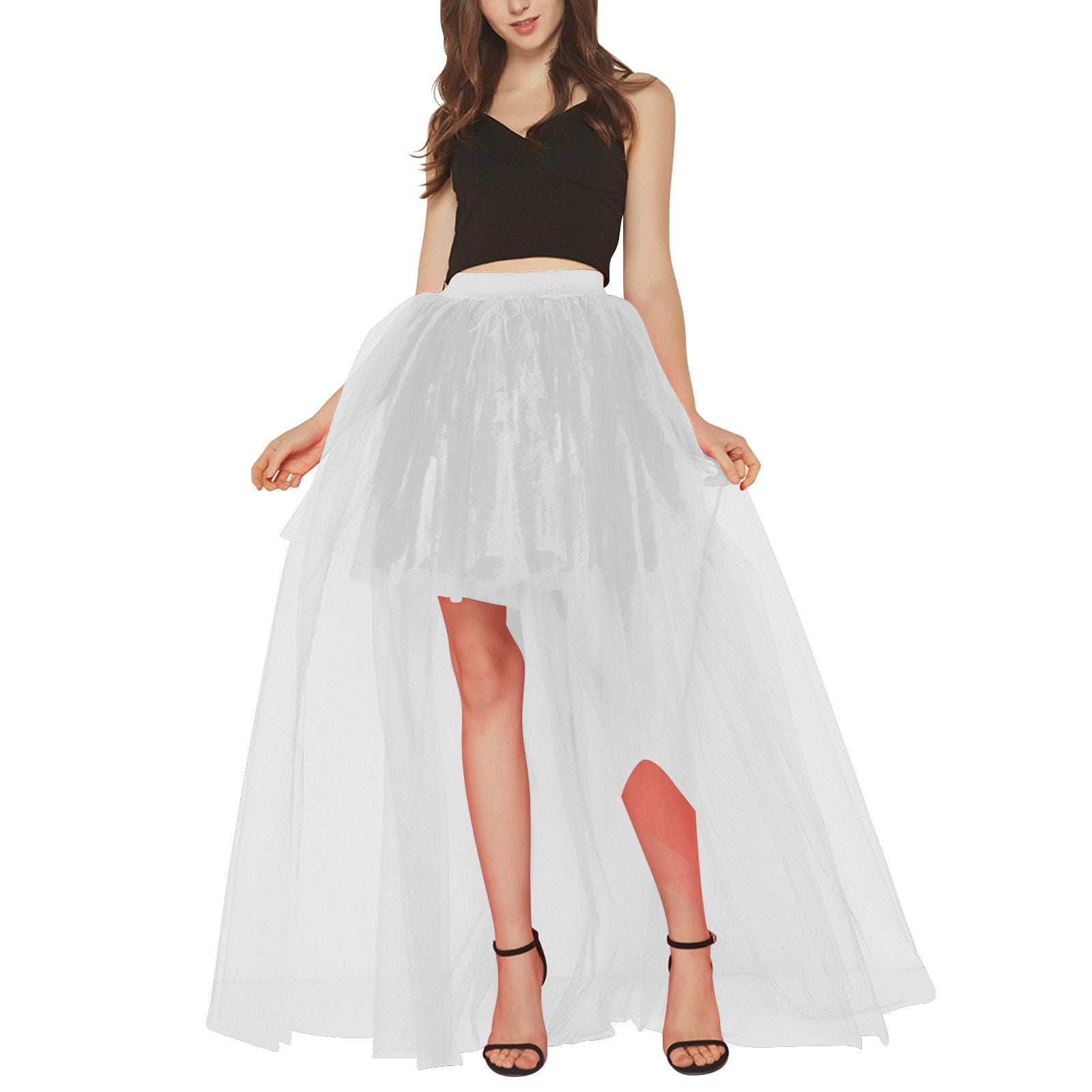 Tulle Skirt Flowy Skirt Short In Front Long In Back MKndvns Long Tulle  Skirt For Women