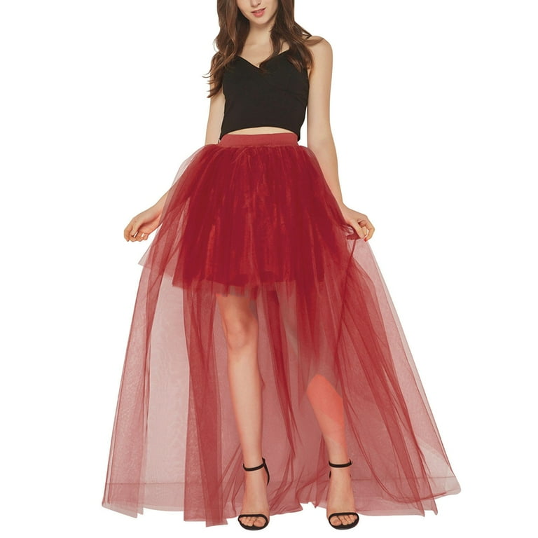 Red long tutu cheap