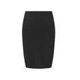 thumbnail image 1 of VUPSGEZ Womens Double Layer Hip Skirt Business Wear High Waist (Black,S), 1 of 3