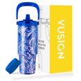 thumbnail image 1 of VUSIGN 30 oz Insulated Stainless Steel Tumbler with Swivel Handle, 1 of 7