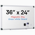 thumbnail image 1 of VUSIGN 36” x 24” Magnetic Whiteboard with Aluminum Frame for Office & Home, 1 of 6