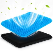 VUSIGN Cooling Gel Seat Cushion for Long Sitting, Wheelchair Cushions, Gel Chair Cushion for Hip Pain, Gel Seat Cushion for Office Chairs,Gel Car Seat Cushion B