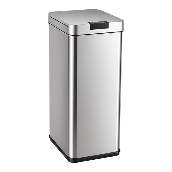 VUSIGN Kitchen Trash Can, 13 Gallon Stainless Steel Rectangular ...