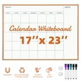 thumbnail image 1 of VUSIGN Magnetic Monthly Calendar Whiteboard, 17'' x 23'' Dry Erase Calendar for Wall Office School Home, Rose Gold Frame, 1 of 6