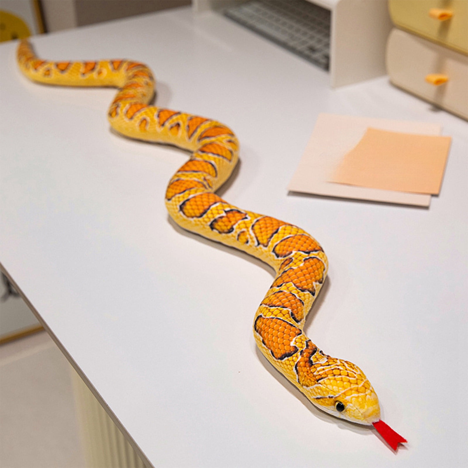 VUYUEN Realistic Animal Stuff Snake, 59 Inch Long Stuffed Animal Plush