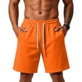 thumbnail image 1 of VV AVEORS 2026 Men'S Baggy Sweat Shorts Cotton Summer Athletic Casual Shorts With Pockets Workout Gym Lounge Shorts Orange L, 1 of 8