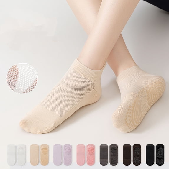 VV AVEORS Ankle Socks For Women Mesh Cotton Breathable Thin Athletic Running Low Cut No Show Socks Pink One Size