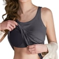thumbnail image 1 of VV AVEORS Camisole Tops For Women Built In Bra Summer Trendy Casual Padded Tanks Ribbed Basic Shelf Bra Tank Tops Workout Yoga Shirts Dark Gray M, 1 of 5