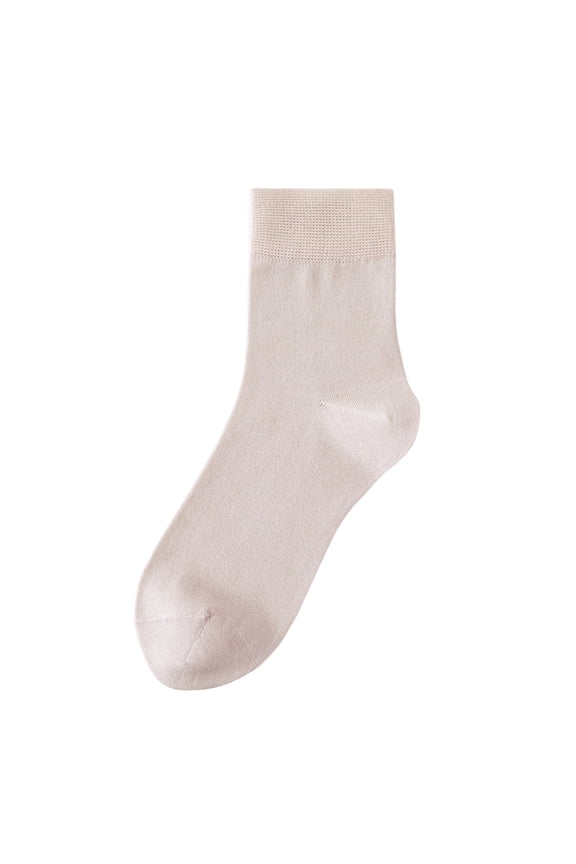 Crew Socks For Women Cotton Casual Calf Socks Breathable Daily Soft Athletic Running Above Ankle Socks Light pink One Size