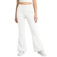thumbnail image 1 of VV AVEORS Girls Flare Leggings School Uniform Pants For Teen Girls Bell Bottoms Ruffle Trim Bootcut Pant White 170, 1 of 6