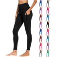 thumbnail image 1 of VV AVEORS Gym Leggings With Pockets For Women Stretch Active Yoga Pants Compression Tummy Control Leggings Soft Tights Black L, 1 of 7