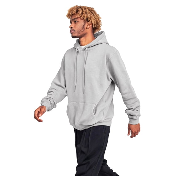 VV AVEORS Men'S Hoodies Oversized Pullover Soft Hoodie Casual Long Sleeve Drawstring Hooded Sweatshirts With Kanga Pocket Light Gray L