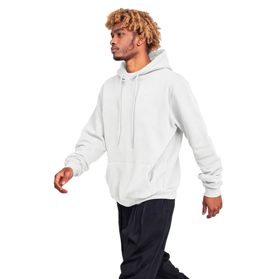 VV AVEORS Men'S Hoodies Oversized Pullover Soft Hoodie Casual Long Sleeve Drawstring Hooded Sweatshirts With Kanga Pocket White 3XL