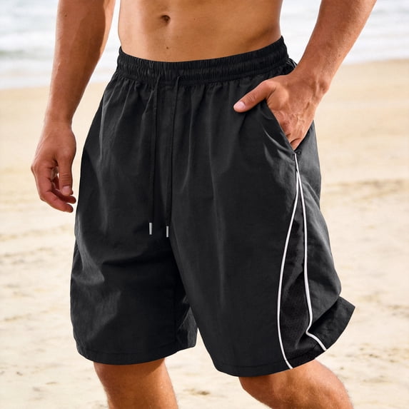VV AVEORS Mens Athletic Gym Shorts Utra-Light Quick Dry Running Workout Basketball Shorts With Pockets Sports Tennis Running Black 3XL