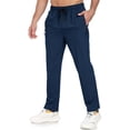 thumbnail image 1 of VV AVEORS Mens Athletic Pants Lighteight Quick Dry Hiking Pants Drawstring Athletic Outdoor Workout Sweatpants With Pockets Dark Blue 3XL, 1 of 5