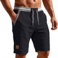 thumbnail image 1 of VV AVEORS Mens Casual Shorts - Summer Beach Cargo Shorts Elastic Waist Drawstring Stretch Chino Golf Shorts Black XL, 1 of 4