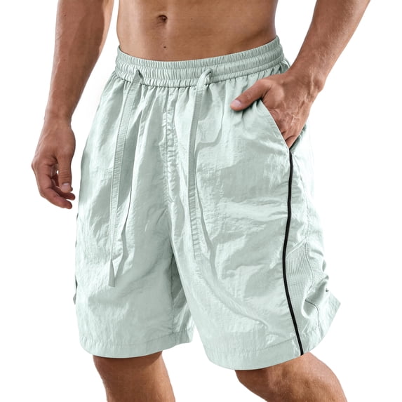 VV AVEORS Mens Shorts Quick Dry Elastic Waist Workout Shorts Lightweight Stretch Summer Gym Basketball Hiking Short Pant With Pockets Mint Green XL