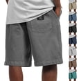 thumbnail image 1 of VV AVEORS Plus Size Men'S Relaxed Fit Cargo Shorts Casual Elastic Waist Summer Solid Color Shorts With Back Patch Pocket Navy 3XL, 1 of 5