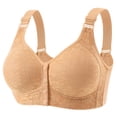 thumbnail image 1 of VV AVEORS Posy Bras For Older Women Front Closure Convenient No Underwire Plus Size Push Up Bra Comfy Supportive Everyday Bras For Senior Complexion 38, 1 of 2