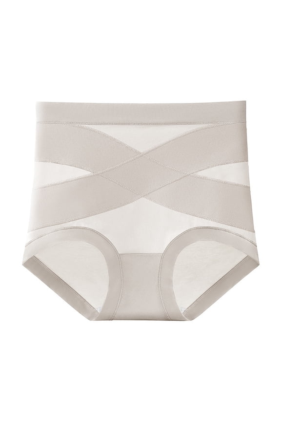 Seamless Underwear For Women Comfort Shaping Panties Tummy Control High Waisted Underwear Soft Full Coverage Briefs Beige XL