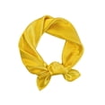 thumbnail image 1 of VV AVEORS Solid Color Silky Scarf Trendy Square Scarf Neck Scarf Hair Lightweight For Women Gift Packed Yellow, 1 of 2
