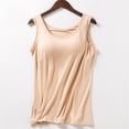 thumbnail image 1 of VV AVEORS Tank Top For Women With Built In Bra Summer Padded Bra Cotton Casual Basic Tanks Workout Yoga Camisole Top Undershirt Complexion S, 1 of 3