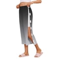 thumbnail image 1 of VV AVEORS Tear Away Capri Sweatpants For Women Breakaway Wide Leg Knee Ankle Replacement Adaptive Pants Black M, 1 of 5