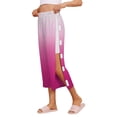 thumbnail image 1 of VV AVEORS Tear Away Capri Sweatpants For Women Breakaway Wide Leg Knee Ankle Replacement Adaptive Pants Hot Pink L, 1 of 5