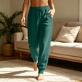 thumbnail image 1 of VV AVEORS Women'S Athletic Joggers Sweatpants With Double Layer Pockets Elastic Waist Lounge Pants For Travel Dark Green L, 1 of 6