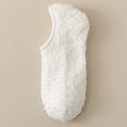 thumbnail image 1 of VV AVEORS Womens Ankle Socks Low Cut Fluffy Fuzzy Warm Winter Plush Slipper Socks Non Slip Fuzzy Socks With Grips Home Gifts White One Size, 1 of 3