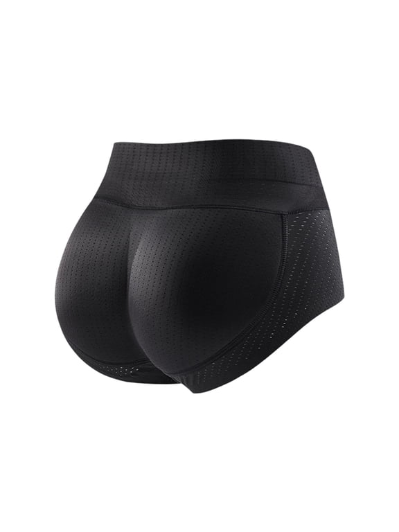 Womens Butt Lifting Panties Seamless Soft Padded Underwear Booty Pads Enhancer Shapewear Butt Lifting Panty Short 2026 Black L