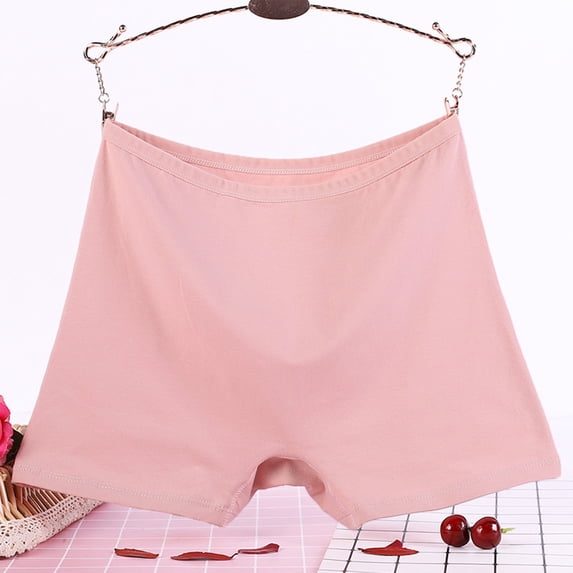VV AVEORS Womens Cotton Boy Shorts Underwear Full Coverage Soft No-Roll Boxer Briefs High Waisted Panties For Lady Girls Light pink 2XL