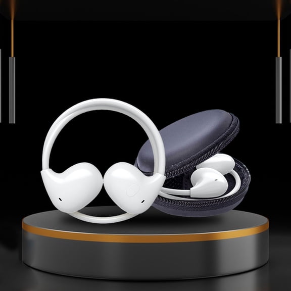 VV4S Open Ear Headphones, Bluetooth 5.3 EDR Air Conduction Earphones,Deep Bass Over Ear bud with Earhooks for Android, iOS, Workout, Gym