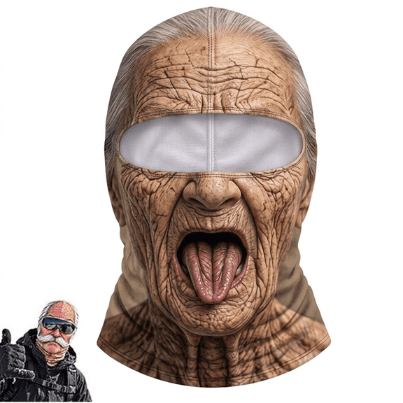 VVC Funny Ski Mask, Funny Ski Mask for Men Women with Neck Cover Novelty Winter Face Cover for Skiing, Snowboarding, Parties, Funny Gifts