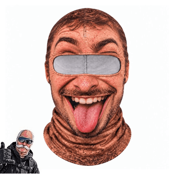 VVC Funny Ski Mask, Funny Ski Mask for Men Women with Neck Cover Novelty Winter Face Cover for Skiing, Snowboarding, Parties, Funny Gifts