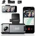 VVCAR R39 5K Dash Cam 3 Channel, Built in 5G WiFi GPS, with 64GB Card, Front Inside Rear 5K Car