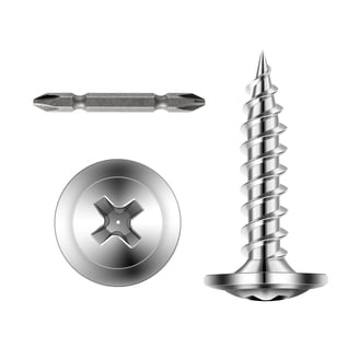 25 Vis à Bois Acier Inox DIN 97 - Tête Fraisée Plate, Fente, 5x90 Mm