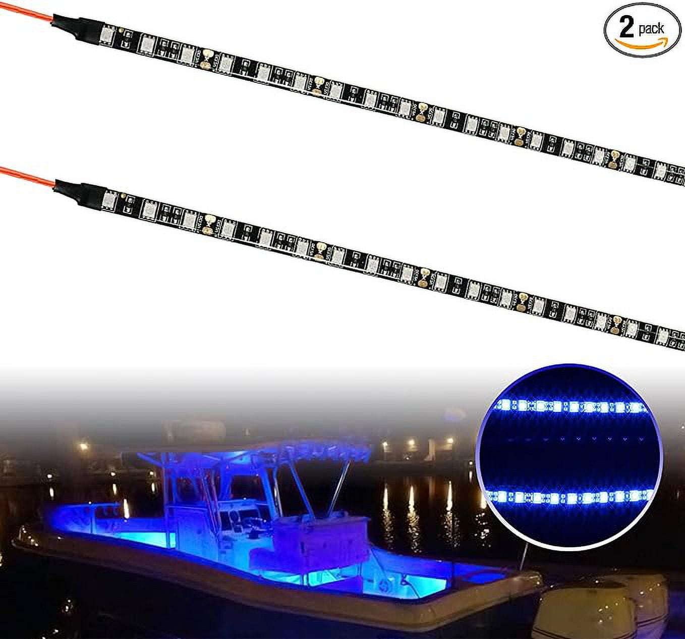 VVFLED Boat Lights, LED Boat Bow navigation Lights, No Drilling