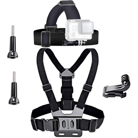VVHOOY Action Camera Accessories Head Strap Mount Chest Harness Compatible with AKASO EK7000 Brave 4 Brave 7 LE V50X