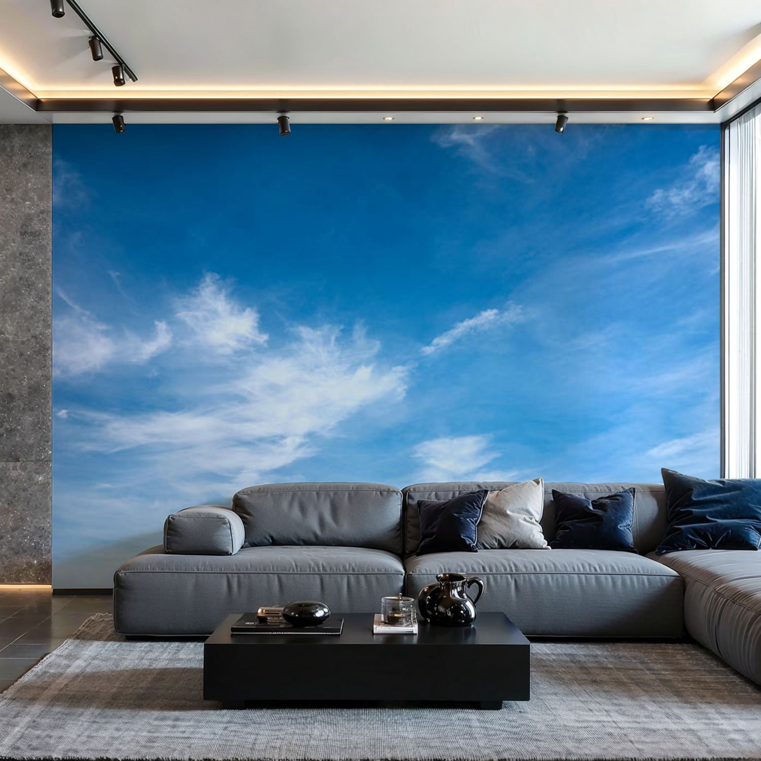 VVLUXIDECO Canvas Wall Mural Peel and Stick Large Wallpaper Fluffy ...