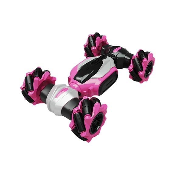 VVQ 4WD RC Stunt Car with Gesture Induction Twisting, Remote Control Off-Road Climbing Crawler with 2.4GHz 100M Range, RC Cars for Adults with Rechargeable Battery 40 Min, Hot Pink