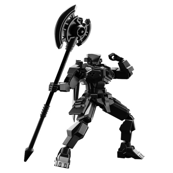 VVQ DIY Assembly Robot Building Block, Flexible Joints Movable Action Figure Model for Adults, Puzzle Intelligence Collectible Set with Detachable HD Instructions